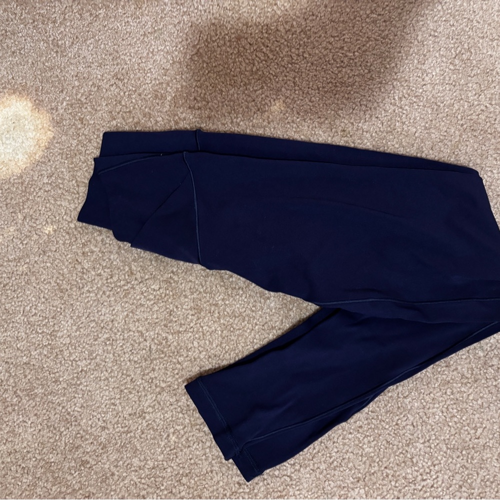 Elegant Dark Blue Women's Leggings